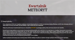 Desktop Screenshot of meteoryt.info